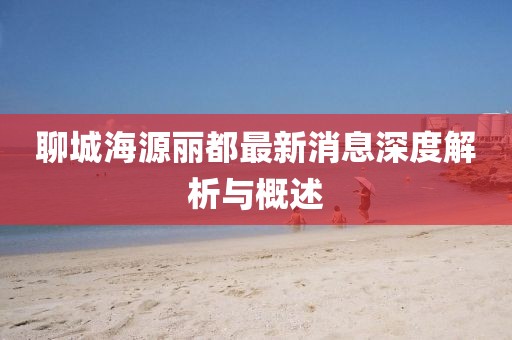 聊城海源麗都最新消息深度解析與概述