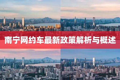 南寧網(wǎng)約車(chē)最新政策解析與概述