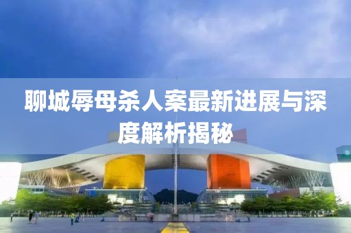 聊城辱母殺人案最新進(jìn)展與深度解析揭秘