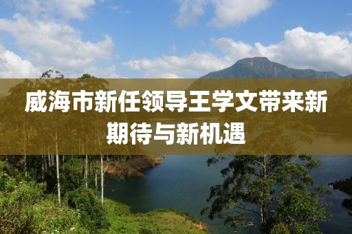 威海市新任領(lǐng)導(dǎo)王學(xué)文帶來新期待與新機遇