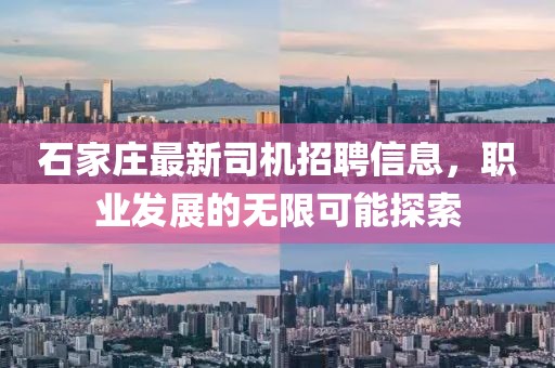 石家莊最新司機(jī)招聘信息，職業(yè)發(fā)展的無限可能探索