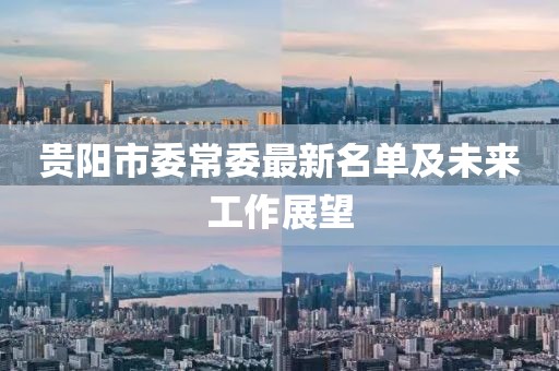貴陽(yáng)市委常委最新名單及未來(lái)工作展望