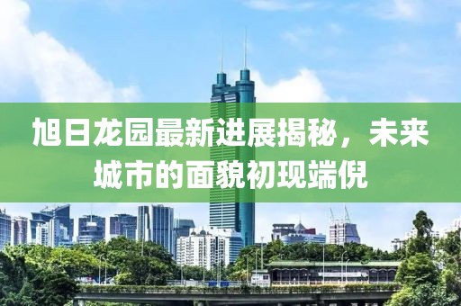 旭日龍園最新進(jìn)展揭秘，未來城市的面貌初現(xiàn)端倪