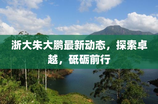 浙大朱大鵬最新動態(tài)，探索卓越，砥礪前行