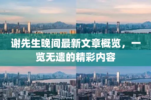 謝先生晚間最新文章概覽，一覽無遺的精彩內(nèi)容