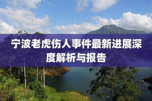 寧波老虎傷人事件最新進(jìn)展深度解析與報(bào)告