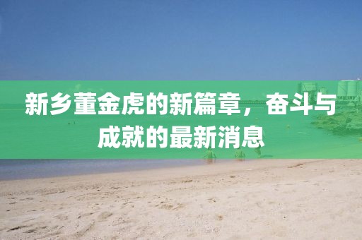新鄉(xiāng)董金虎的新篇章，奮斗與成就的最新消息