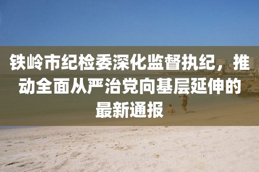 鐵嶺市紀(jì)檢委深化監(jiān)督執(zhí)紀(jì)，推動全面從嚴(yán)治黨向基層延伸的最新通報(bào)