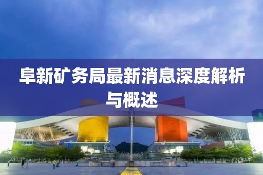 阜新礦務(wù)局最新消息深度解析與概述
