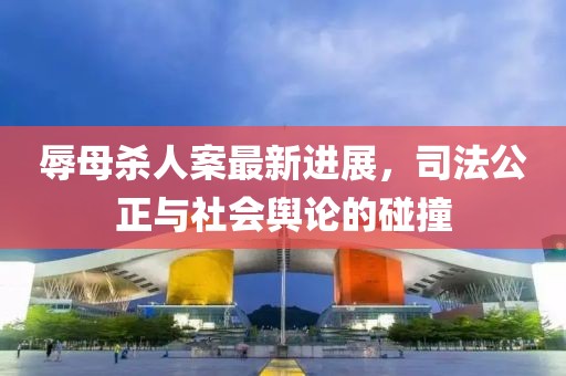 辱母殺人案最新進展，司法公正與社會輿論的碰撞