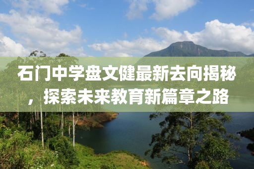 石門中學(xué)盤文健最新去向揭秘，探索未來教育新篇章之路