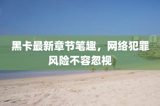 黑卡最新章節(jié)筆趣，網(wǎng)絡(luò)犯罪風(fēng)險(xiǎn)不容忽視
