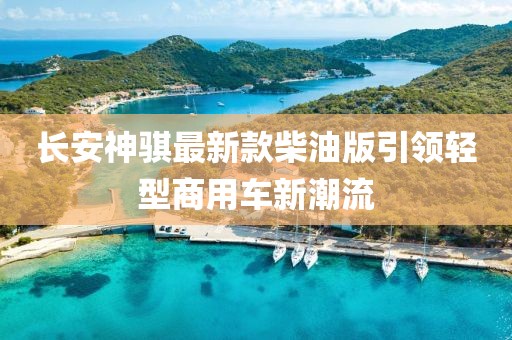 長安神騏最新款柴油版引領輕型商用車新潮流
