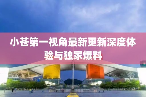 小蒼第一視角最新更新深度體驗(yàn)與獨(dú)家爆料