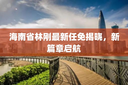 海南省林剛最新任免揭曉，新篇章啟航