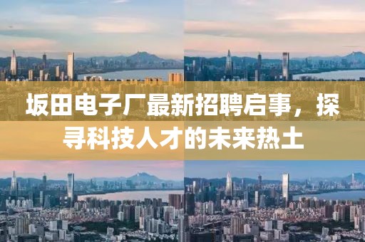 坂田電子廠最新招聘啟事，探尋科技人才的未來熱土