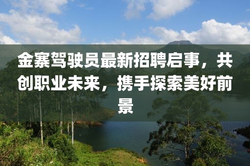 金寨駕駛員最新招聘啟事，共創(chuàng)職業(yè)未來，攜手探索美好前景
