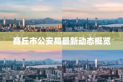 商丘市公安局最新動態(tài)概覽