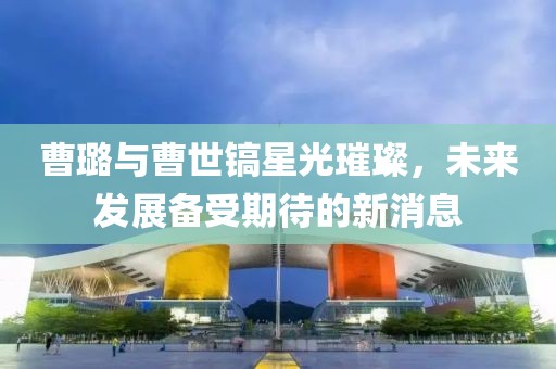 曹璐與曹世鎬星光璀璨，未來(lái)發(fā)展備受期待的新消息