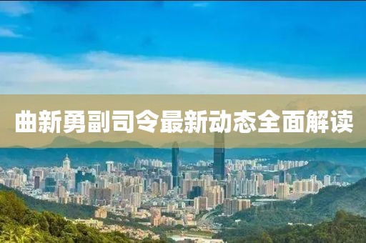 曲新勇副司令最新動(dòng)態(tài)全面解讀