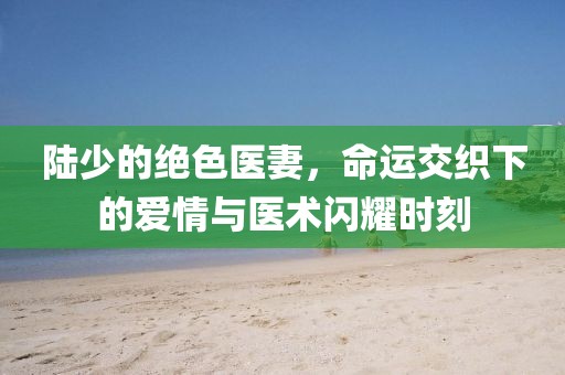 陸少的絕色醫(yī)妻，命運(yùn)交織下的愛(ài)情與醫(yī)術(shù)閃耀時(shí)刻