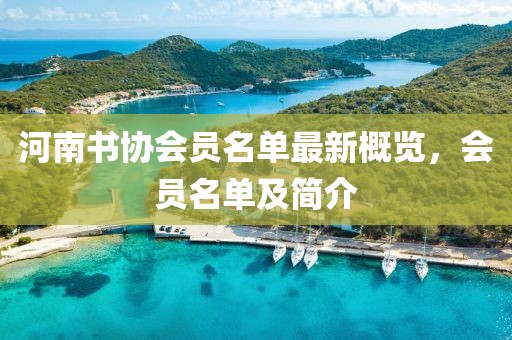 河南書協(xié)會員名單最新概覽，會員名單及簡介