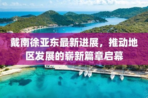 戴南徐亞?wèn)|最新進(jìn)展，推動(dòng)地區(qū)發(fā)展的嶄新篇章啟幕