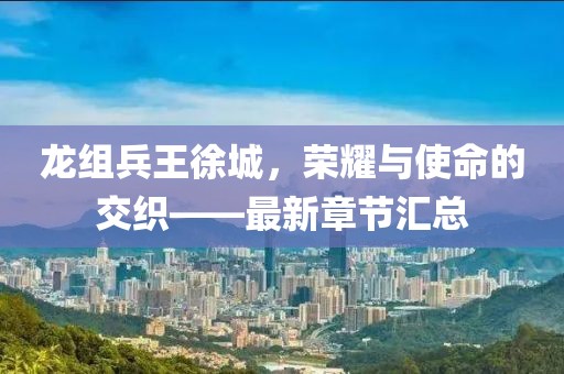 龍組兵王徐城，榮耀與使命的交織——最新章節(jié)匯總