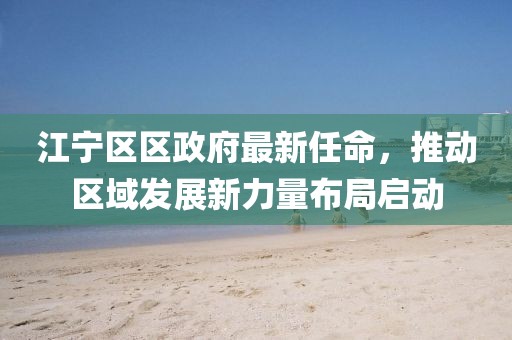 江寧區(qū)區(qū)政府最新任命，推動(dòng)區(qū)域發(fā)展新力量布局啟動(dòng)