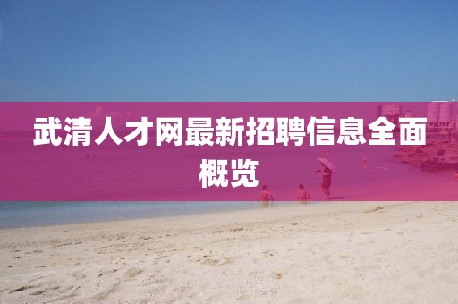 武清人才網(wǎng)最新招聘信息全面概覽