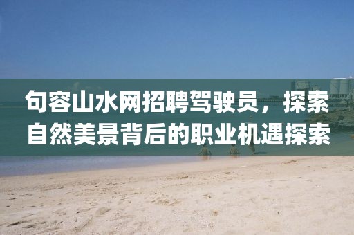 句容山水網(wǎng)招聘駕駛員，探索自然美景背后的職業(yè)機(jī)遇探索
