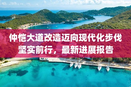 仲愷大道改造邁向現(xiàn)代化步伐堅(jiān)實(shí)前行，最新進(jìn)展報(bào)告