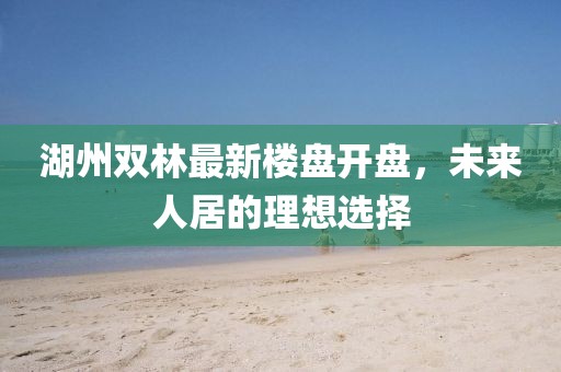 湖州雙林最新樓盤開盤，未來人居的理想選擇