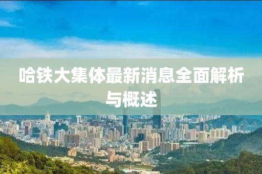 哈鐵大集體最新消息全面解析與概述