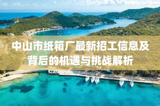 中山市紙箱廠最新招工信息及背后的機遇與挑戰(zhàn)解析