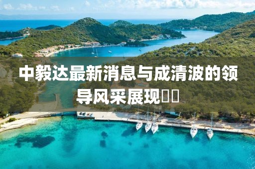 中毅達(dá)最新消息與成清波的領(lǐng)導(dǎo)風(fēng)采展現(xiàn)??