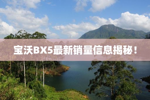 寶沃BX5最新銷量信息揭秘！
