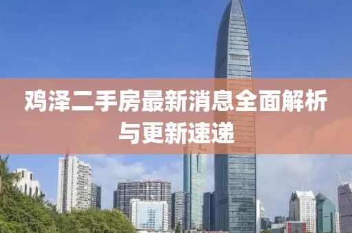 雞澤二手房最新消息全面解析與更新速遞