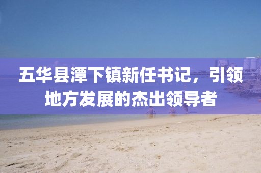 五華縣潭下鎮(zhèn)新任書記，引領(lǐng)地方發(fā)展的杰出領(lǐng)導(dǎo)者