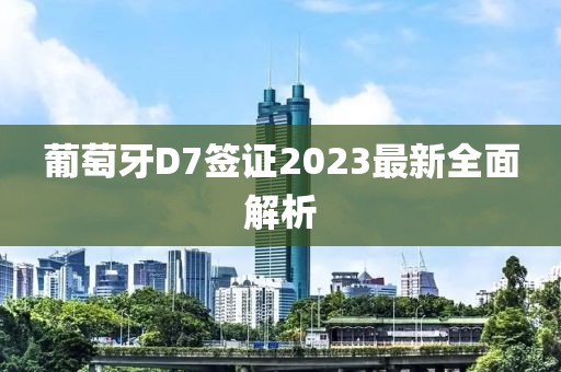 葡萄牙D7簽證2023最新全面解析