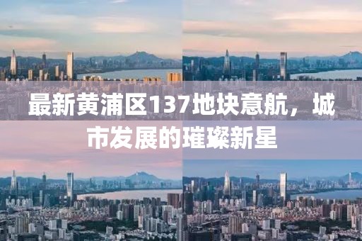 最新黃浦區(qū)137地塊意航，城市發(fā)展的璀璨新星