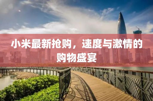 小米最新?lián)屬?，速度與激情的購物盛宴