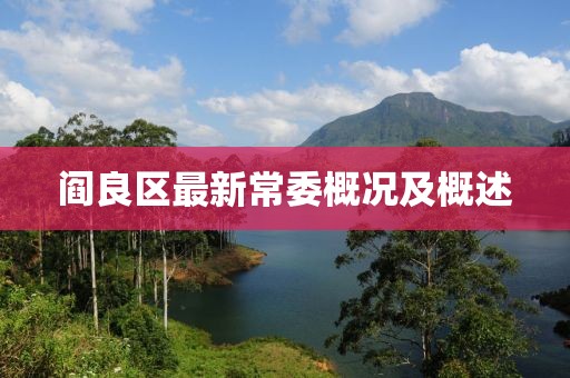 閻良區(qū)最新常委概況及概述