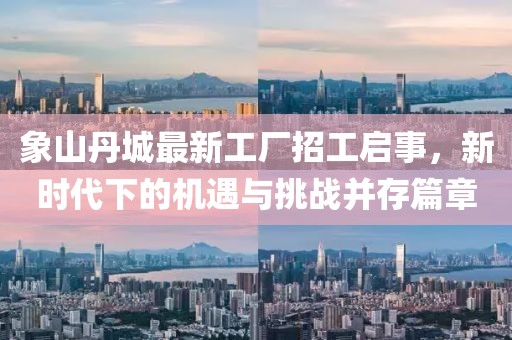 象山丹城最新工廠招工啟事，新時代下的機(jī)遇與挑戰(zhàn)并存篇章