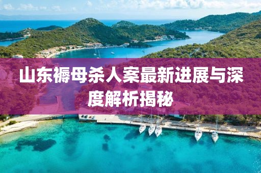 山東褥母殺人案最新進(jìn)展與深度解析揭秘