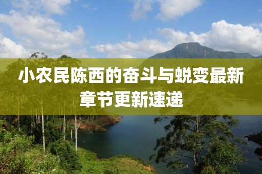 小農(nóng)民陳西的奮斗與蛻變最新章節(jié)更新速遞