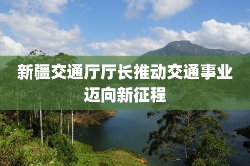 新疆交通廳廳長(zhǎng)推動(dòng)交通事業(yè)邁向新征程