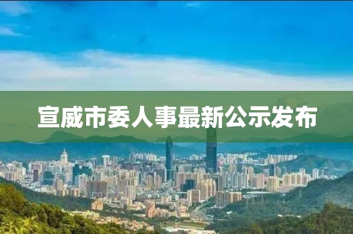 宣威市委人事最新公示發(fā)布