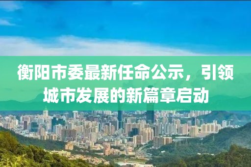 衡陽市委最新任命公示，引領(lǐng)城市發(fā)展的新篇章啟動(dòng)