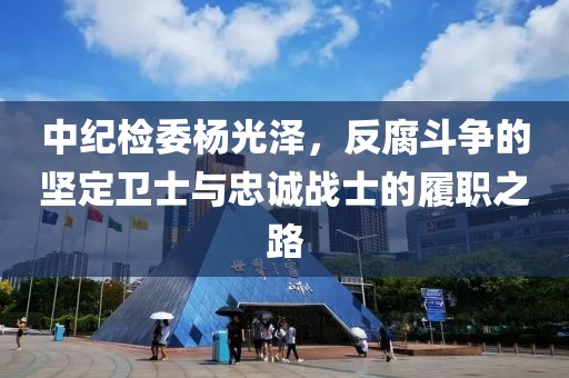 中紀(jì)檢委楊光澤，反腐斗爭(zhēng)的堅(jiān)定衛(wèi)士與忠誠(chéng)戰(zhàn)士的履職之路
